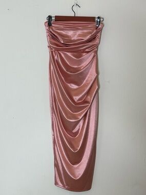 Windsor Satin Draped Satin Dress Size Small
